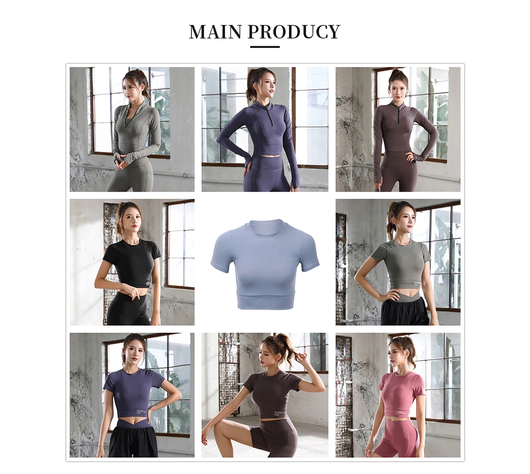 Wholesale Women&prime; S Sportswear, Yoga Tops, Knit Clothing, Sport Clothes