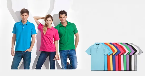 Factory OEM Custom Good Quality Cotton Men′s Polo Golf Sports T