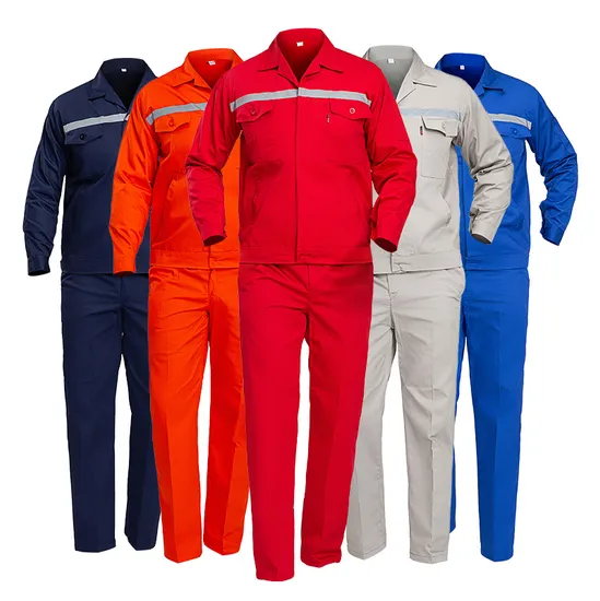 Construction Reflective Work Clothes for Men Jacket Pants Industrial Workwear Coverall 