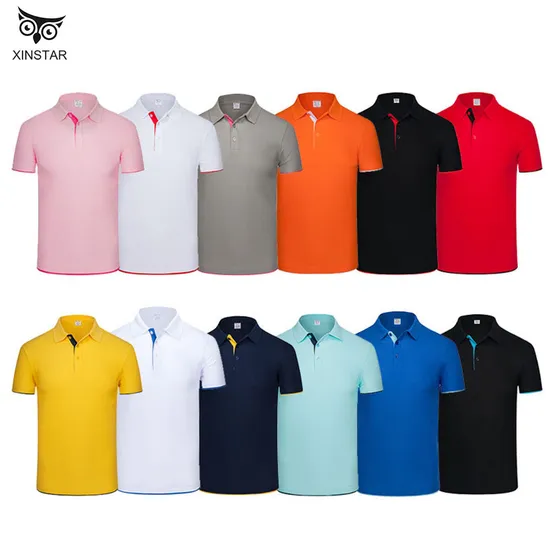 Best Quality Combed Cotton Pique Polo Shirts Unisex Men Women Clothes Custom Logo Printing Embroidery Made in China Factory 086 
