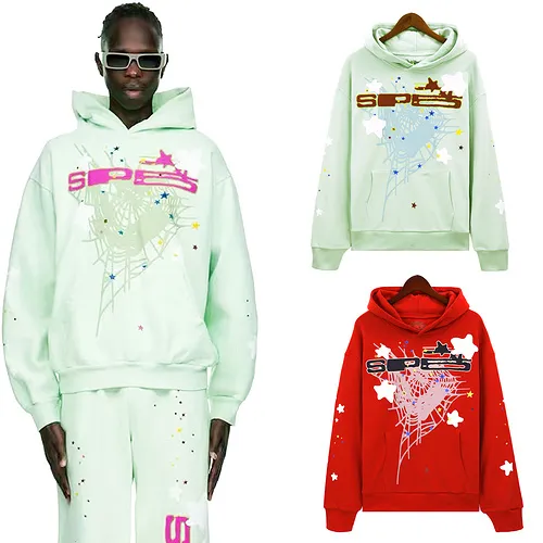 Cotton Men Spider Print Hoodies Long Sleeve Hoodie Autumn Winter Hoodie Casual Loose Sweatshirt Hoodie Designer Clothing 